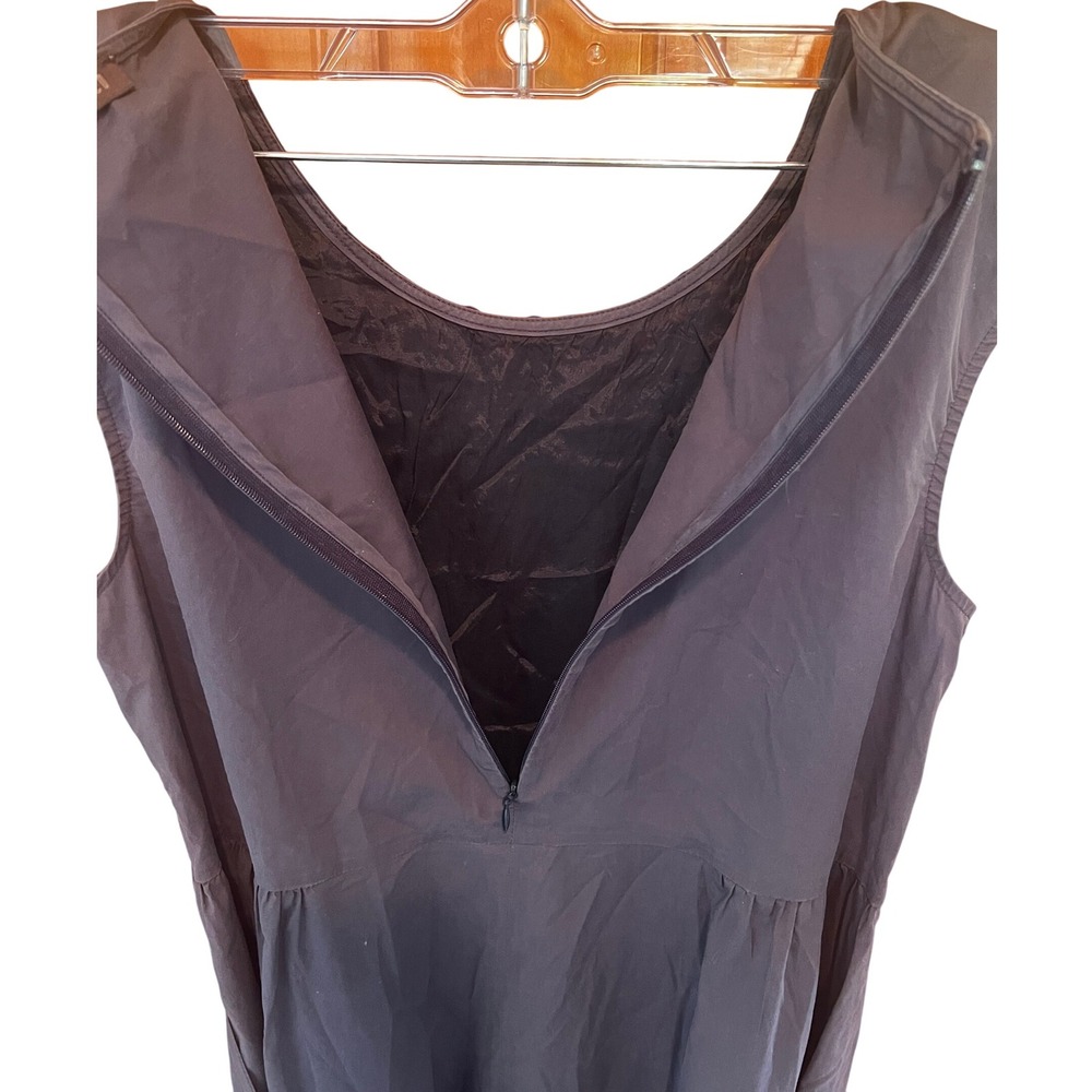 Peserico Eyelet Dress Sleeveless Tie Waist Casual Dress Cotton Italian Size 42‎ - Picture 6 of 7